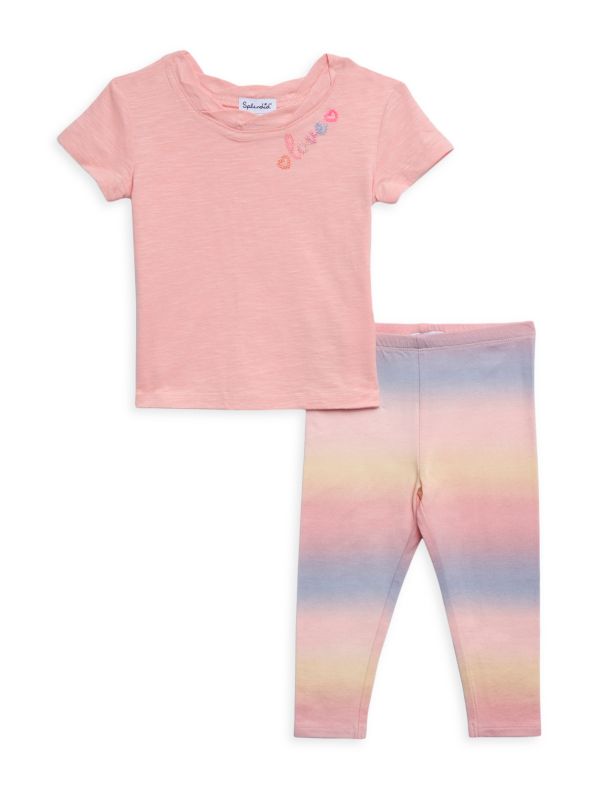 Splendid Baby Girl's 2-Piece Ombre Spray Leggings Set